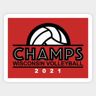 Celebrate Wisconsin Volleyball's Championship! Sticker